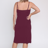 Bamboo Slip Dress in grape