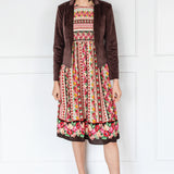 Barbados Midi Dress in charmed stripe