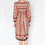 Barbados Midi Dress in charmed stripe
