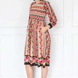 Barbados Midi Dress in charmed stripe