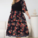 Barbados Midi Dress in now or never black