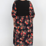 Barbados Midi Dress in now or never black