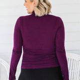 Basic Bamboo Skivvy in mulberry