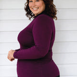 Basic Bamboo Skivvy in mulberry