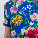 Beach Dress in kasumi cobalt