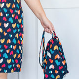 Beach Dress in rainbow hearts