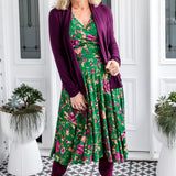 Bella Bamboo Cardie long sleeve in grape