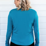 Bella Bamboo Cardie long sleeve in jewel