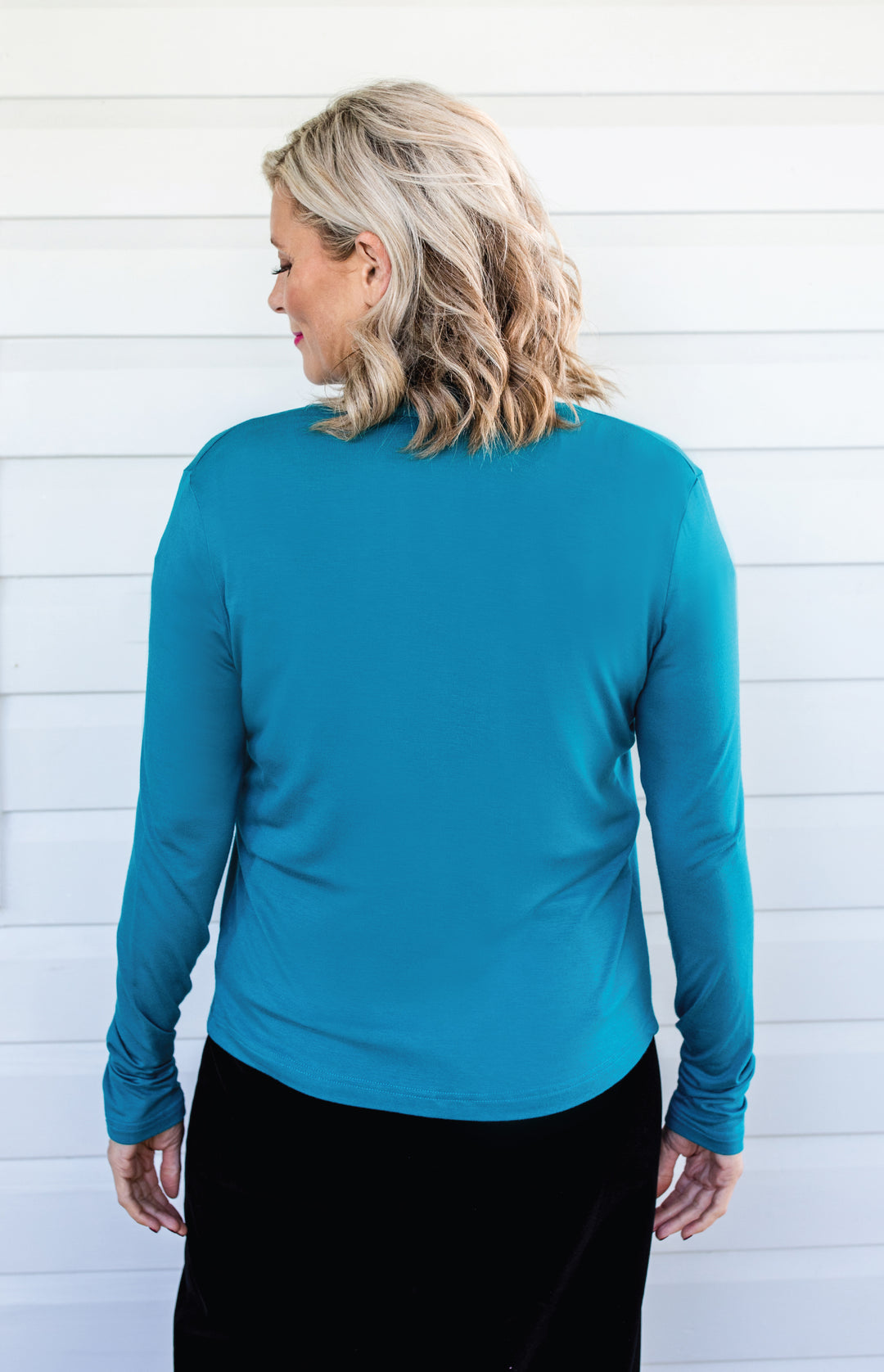 Bella Bamboo Cardie long sleeve in jewel