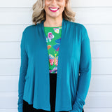 Bella Bamboo Cardie long sleeve in jewel