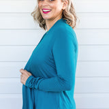 Bella Bamboo Cardie long sleeve in jewel
