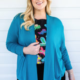 Bella Bamboo Cardie long sleeve in jewel