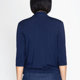 Bella Bamboo Cardie 3/4 sleeve in navy