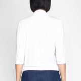 Bella Bamboo Cardie 3/4 sleeve in vanilla