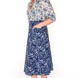 Bella Skirt in navy swoon