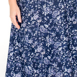 Bella Skirt featuring Maiocchi's exclusive Navy Swoon print, sizes 6-22.