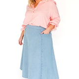 Bella Skirt in light denim