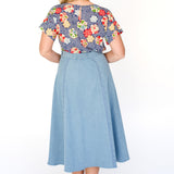 Bella Skirt in light denim