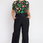 Best-selling Bianca Pant in black - perfect for work to weekend - by Maiocchi