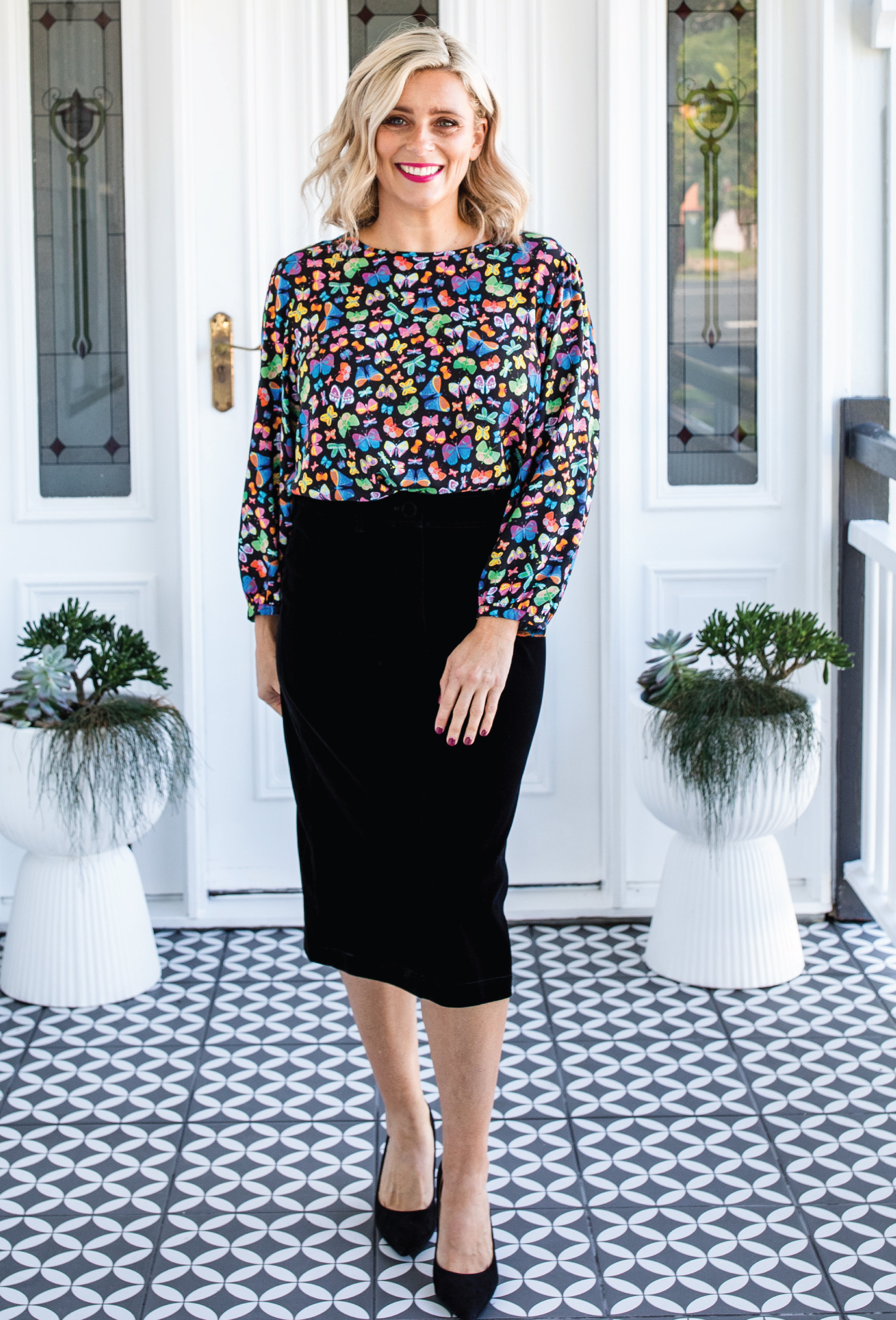 Maiocchi Bianca Skirt in Black Velvet – luxe and timeless