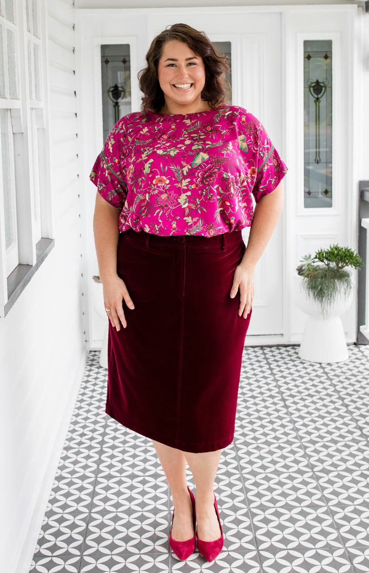 Poppy Top in flights of fancy grape