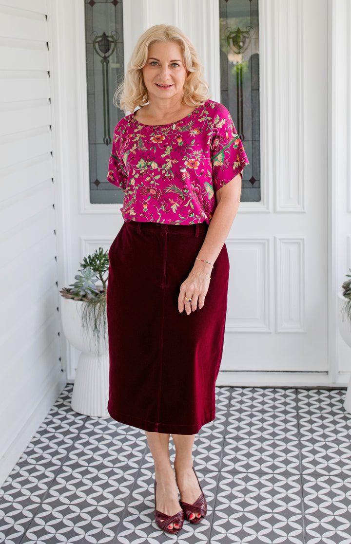 Poppy Top in flights of fancy grape