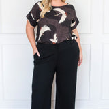 Bianca Slim Ponte Pant in black