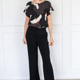 Bianca Slim Ponte Pant in black