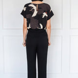 Bianca Slim Ponte Pant in black