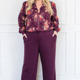 Cherry Blouse in leading lady plum