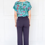 Bianca Slim Ponte Pant in navy