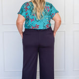 Bianca Slim Ponte Pant in navy