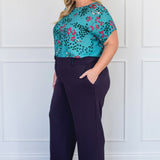 Bianca Slim Ponte Pant in navy