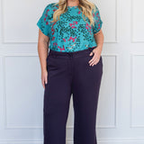 Bianca Slim Ponte Pant in navy