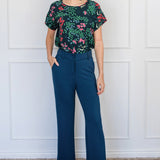PRE-ORDER Poppy Top in enchanted petrol