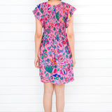 Bilinga Mini Dress in folk fairytale pink