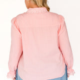 PRE-ORDER Blossom Blouse in pink lace