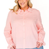 PRE-ORDER Blossom Blouse in pink lace