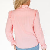 PRE-ORDER Blossom Blouse in pink lace
