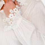 PRE-ORDER Blossom Blouse in white lace
