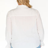 PRE-ORDER Blossom Blouse in white lace
