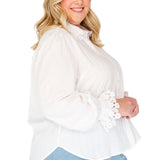 PRE-ORDER Blossom Blouse in white lace