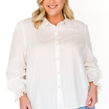 PRE-ORDER Blossom Blouse in white lace