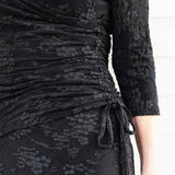 Blossom Reversible Top in black lace