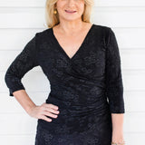 Blossom Reversible Top in black lace