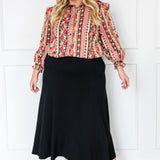 Carrie Blouse in charmed stripe
