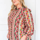Carrie Blouse in charmed stripe