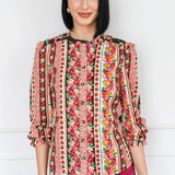 Carrie Blouse in charmed stripe