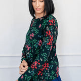 Holiday Tee Long Sleeve in enchanted petrol