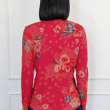 Holiday Tee Long Sleeve in leading lady rose